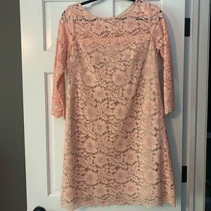 Vince Camuto Lace 3/4 Sleeve Dress